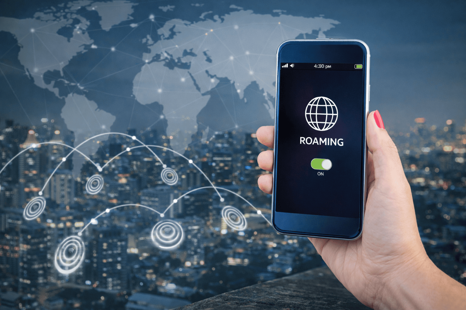 Roaming i hela världen.