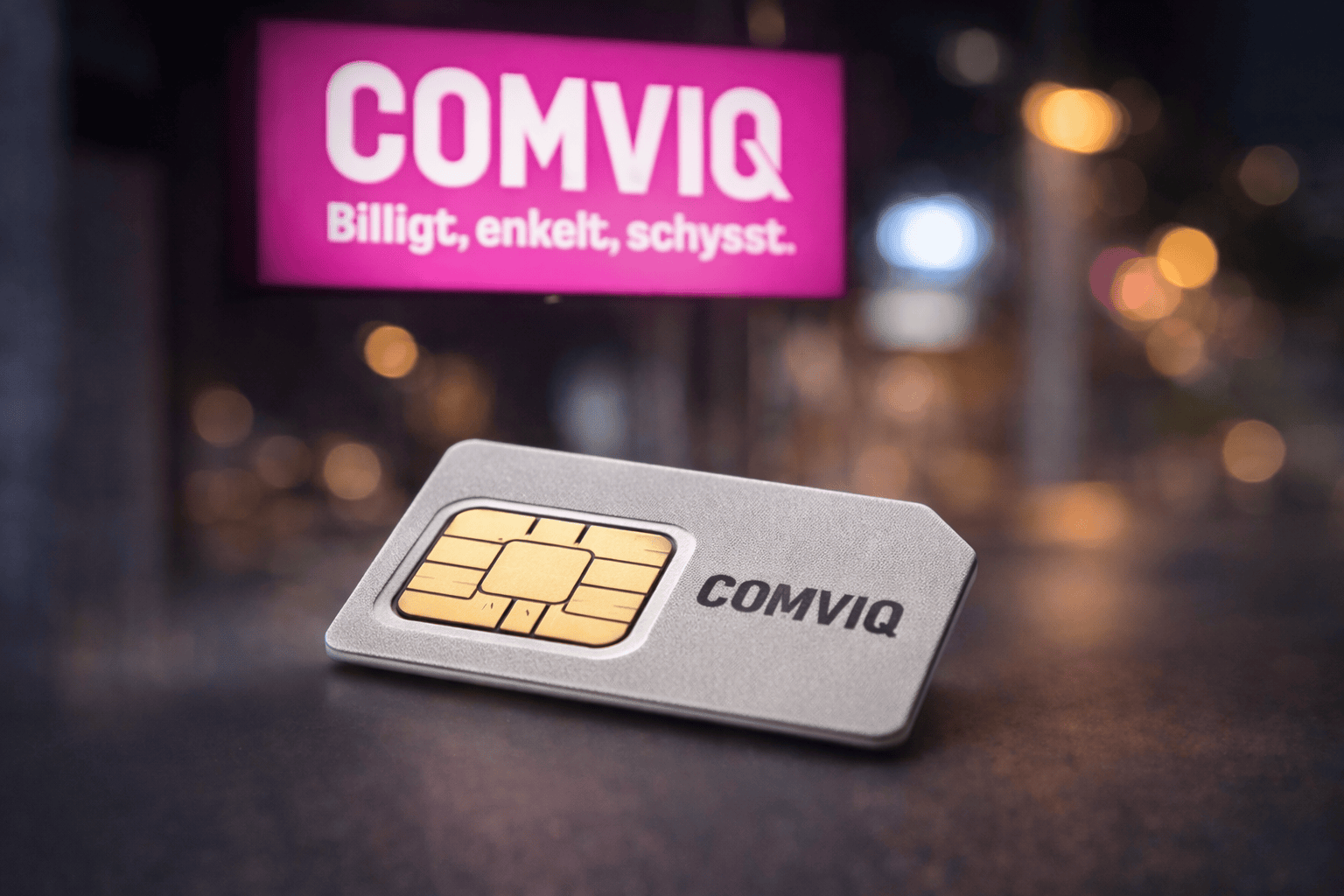 Comviq skylt och simkort. Så gör du för att beställa nytt simkort Comviq.