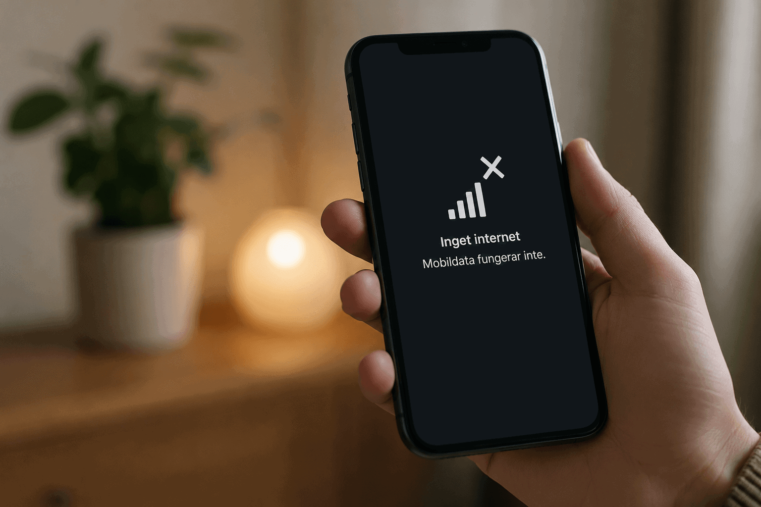 Mobildata fungerar inte, vad gör jag då?