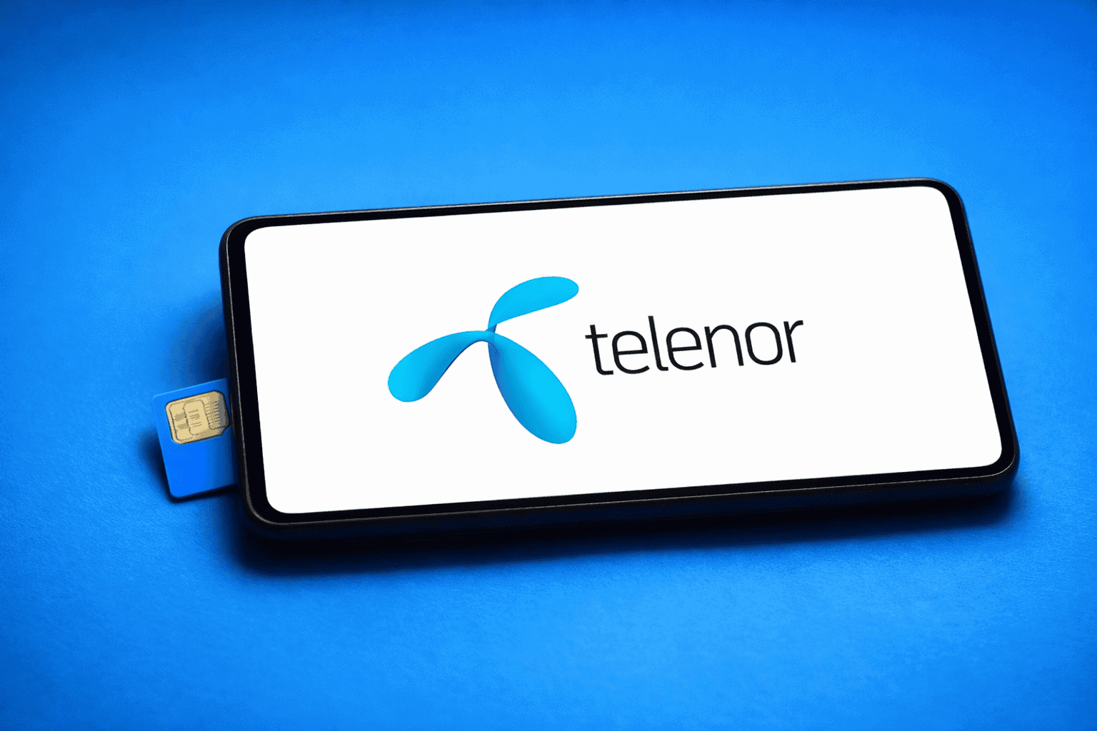 Ett nano sim från Telenor.