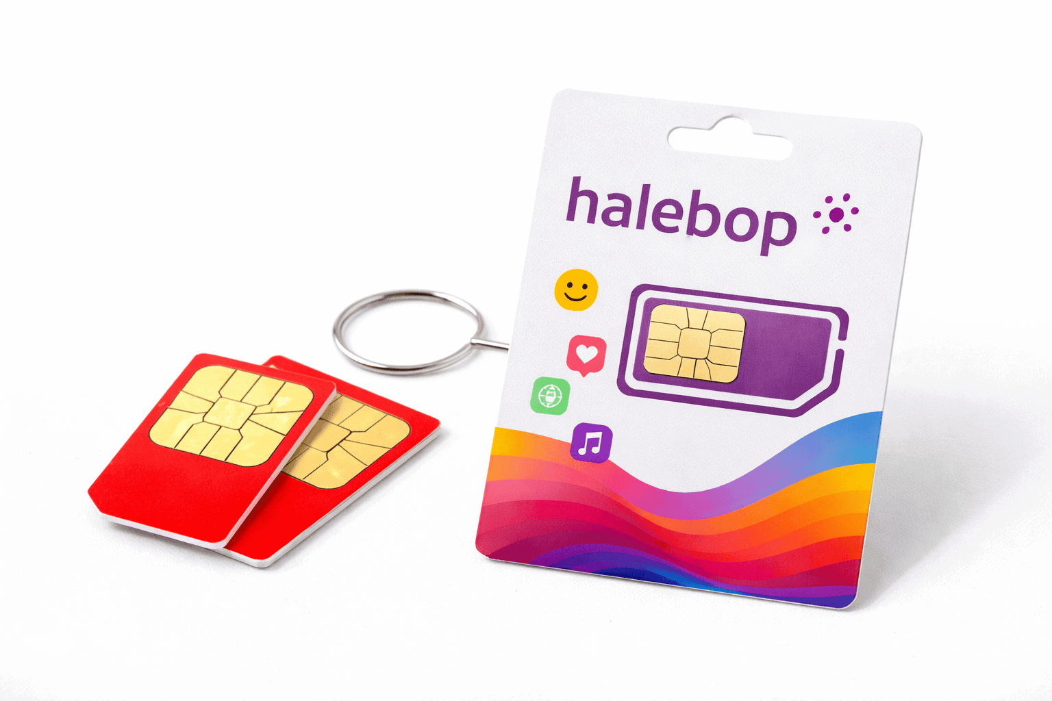Nano sim Halebop Två nano sim från Halebop.