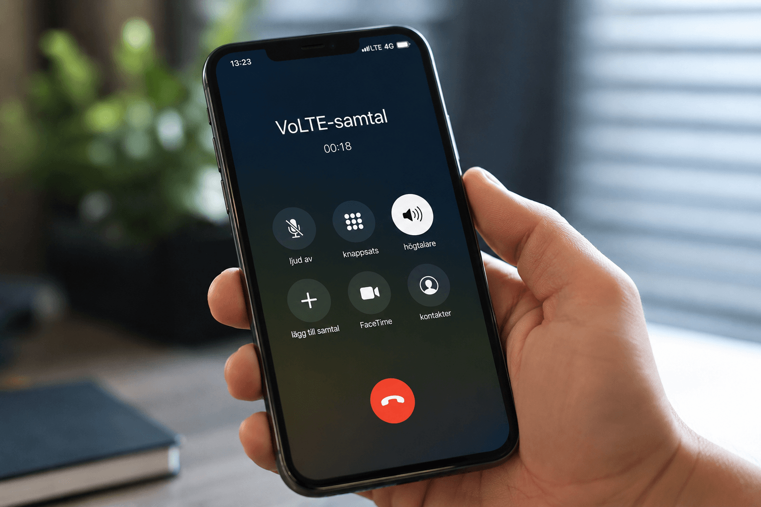 Volte Volte på en mobiltelefon.