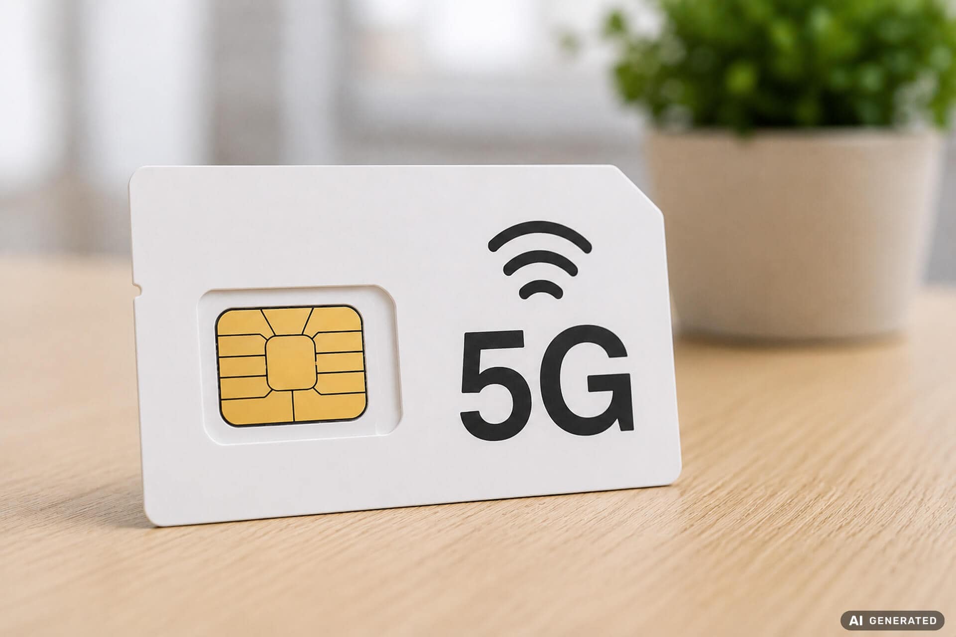 Ett simkort med 5g nät. Vad betyder 5g?